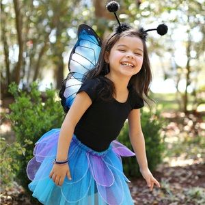 Great Pretenders Butterfly Skirt and Wings Costume Size 4-6